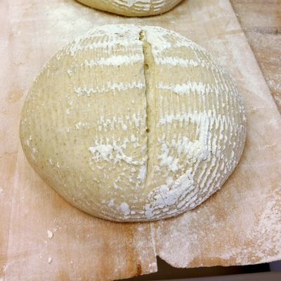 properl scored sourdough