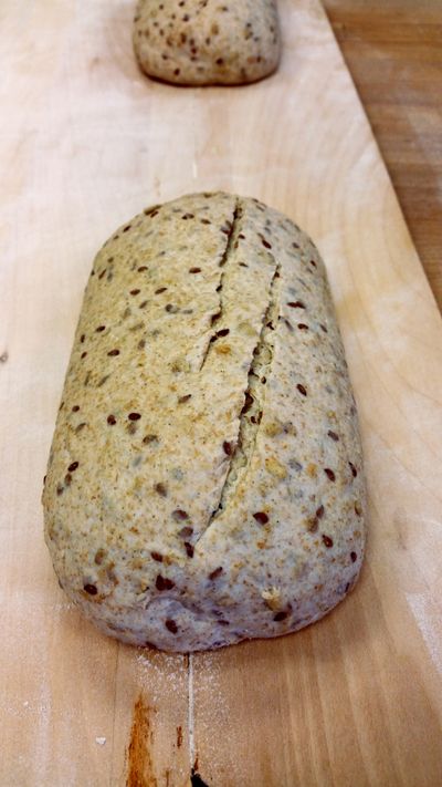 properly scored birdseed bread